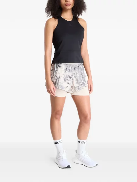 Pantaloni scurți Adidas cu autograf alergare cu imprimeu geometric albastru