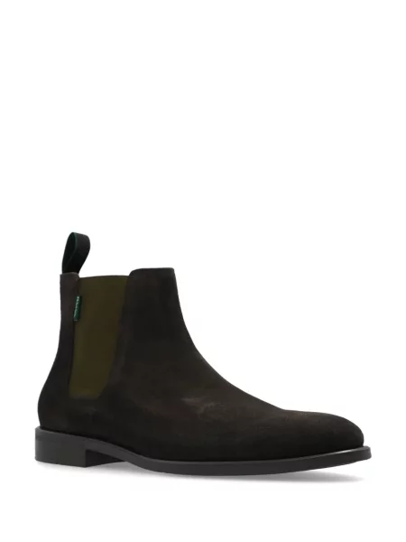 Cizme scurte Ps Paul Smith din piele de căprioară verde