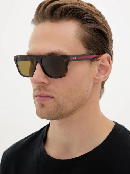 Gucci ochelari de soare pentru bărbați maro