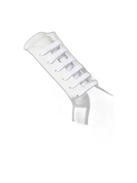 Sneakersy Casadei skórzane na platformie białe