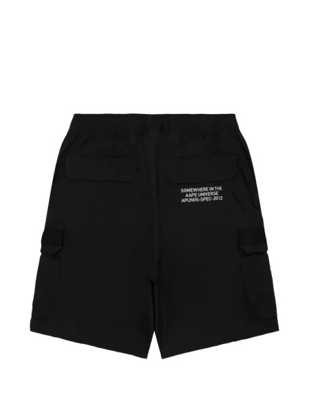 Šortky cargo Aape By *a Bathing Ape® s autogramem černé