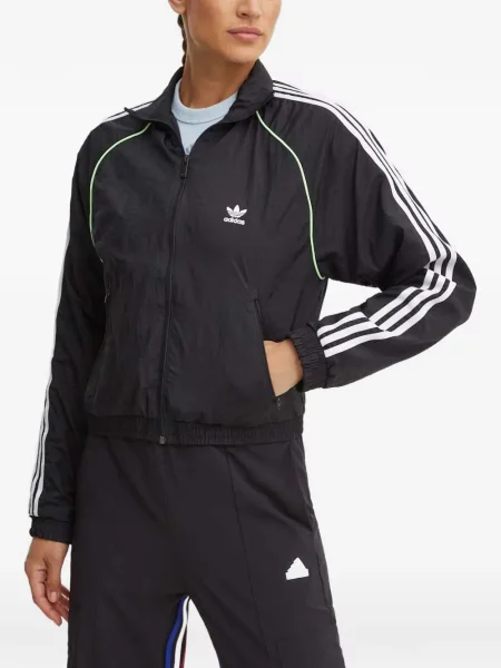 Lung papuci Adidas cu mâneci lungi cu dungi albastru