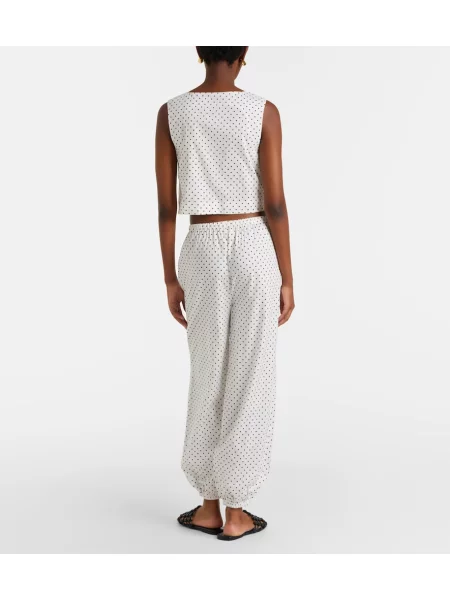 Pantaloni Posse cu buline alb