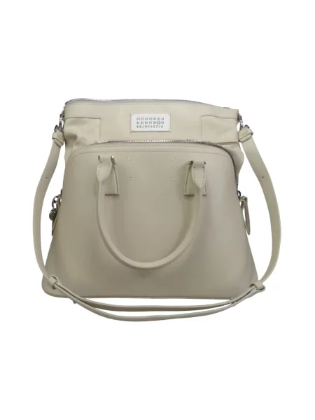 Shopperka Maison Margiela skórzana szara