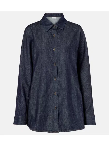 Cămașă Dries Van Noten albastru