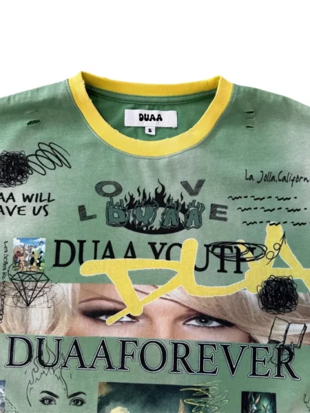 Tricou Duaa cu imagine verde