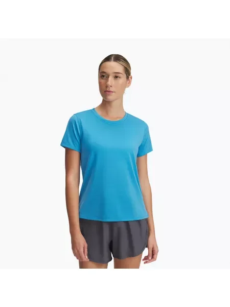 Under Armour Launch дамска тениска за бягане ефирно синя/отразителна синьо