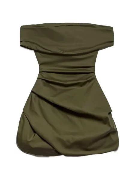 Mały sukienka mini Aniye By drapowana garniturowa zielona