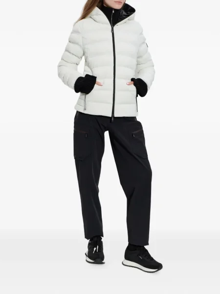 Geacă Moncler cu glugă alb