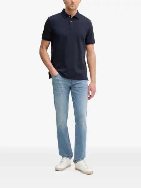 Blugi Guess cu autograf albastru