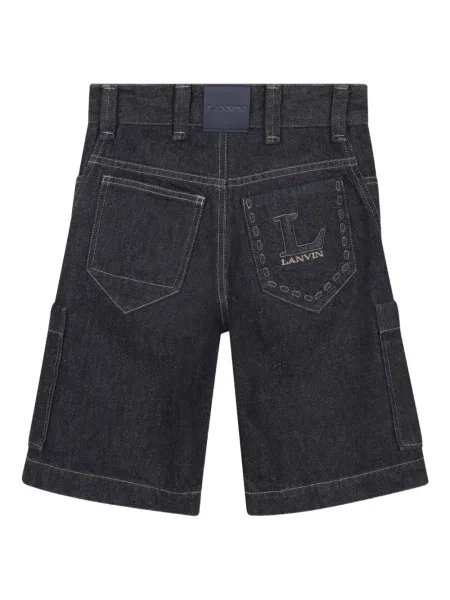 Szorty dziecięce Lanvin Enfant niebieskie