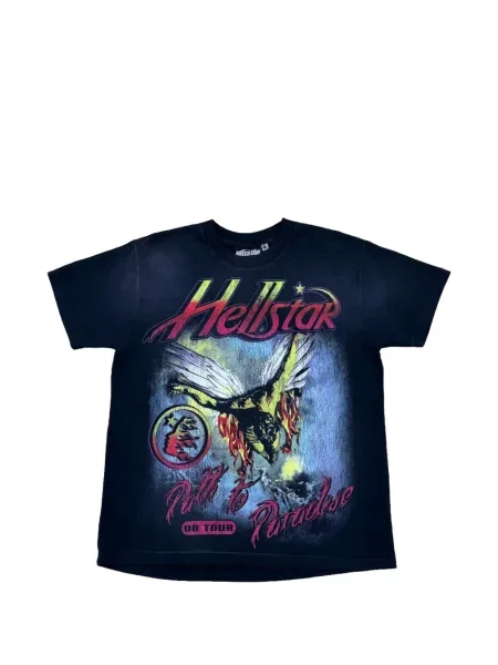 Tricou Hellstar cu imagine negru