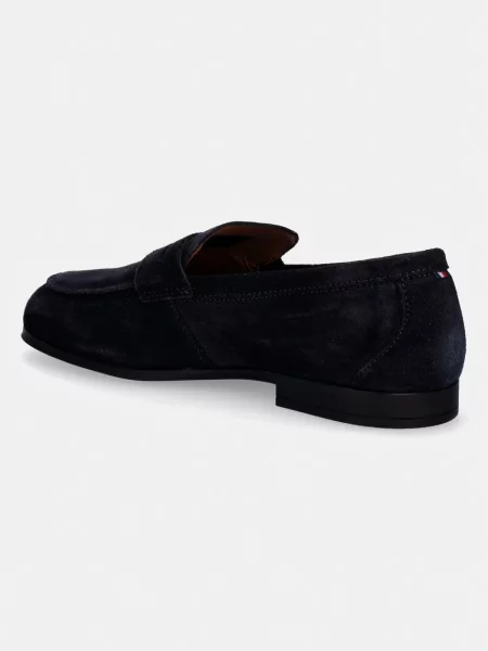 Tommy Hilfiger loafersy damskie zamszowe FLEXIBLE SLIM SUEDE LOAFER