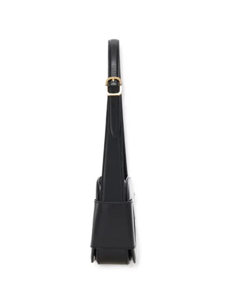 Geantă Ferragamo cu bretele negru