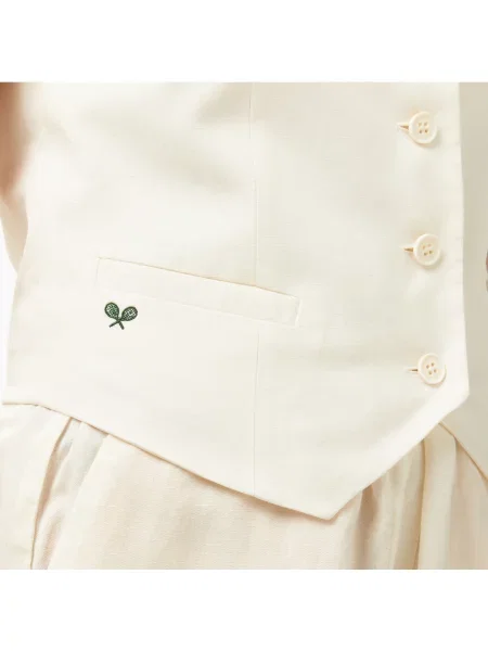 Lacoste блузка Slim Fit біла