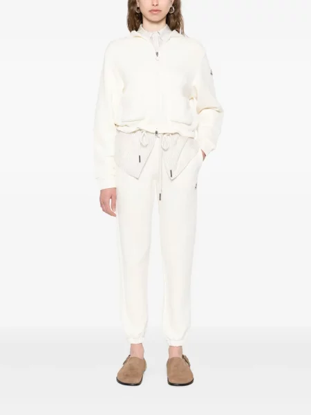 Pantaloni Moncler alb