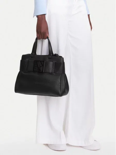 Torebka Armani Exchange skórzana czarna