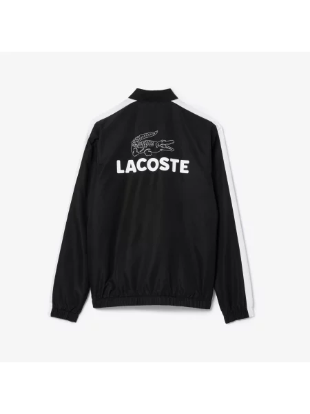 Lacoste Dres Regular Fit Z Długim Rękawem I Blokami Kolorów W Kolorze Czarnym czarny