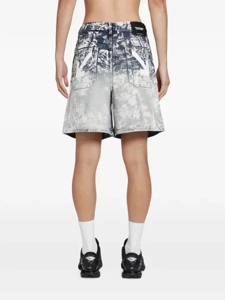 Pantaloni scurți din denim Off-white alb