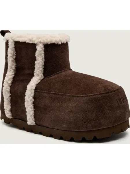 INUIKII Bocanci CHUNKY | shearling | zamsz maro