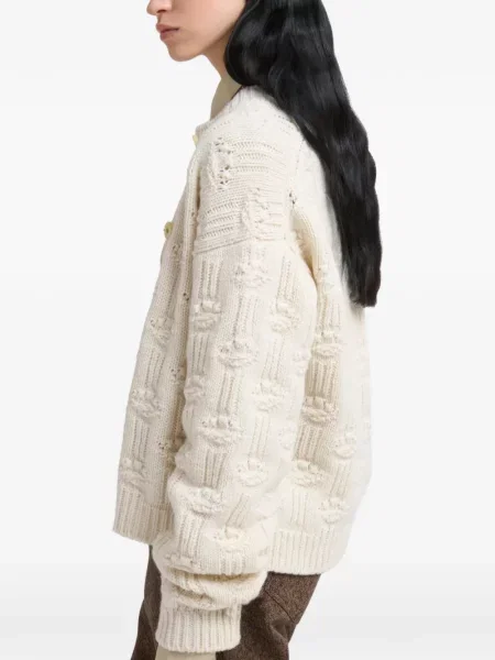 Cardigan Marni de lână alb