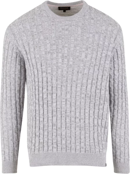 INDICODE JEANS Pulover Trevin deschis gri