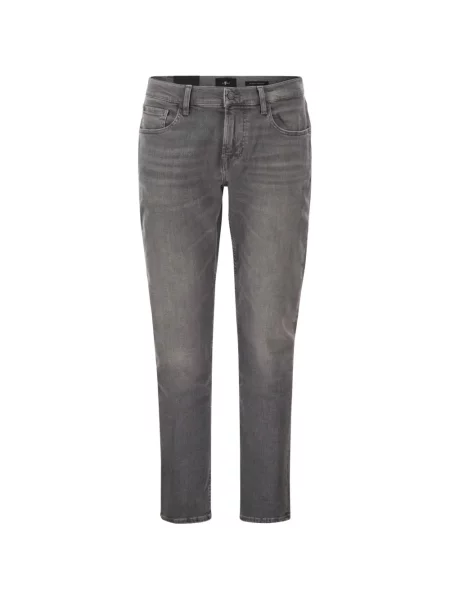 Cu centură blugi 7 For All Mankind gri