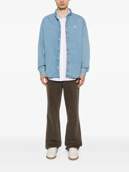 Košeľa Carhartt Wip modrá
