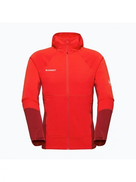 Мъжки суитшърт Mammut Taiss ML Hooded mammut red/dark mammut червено