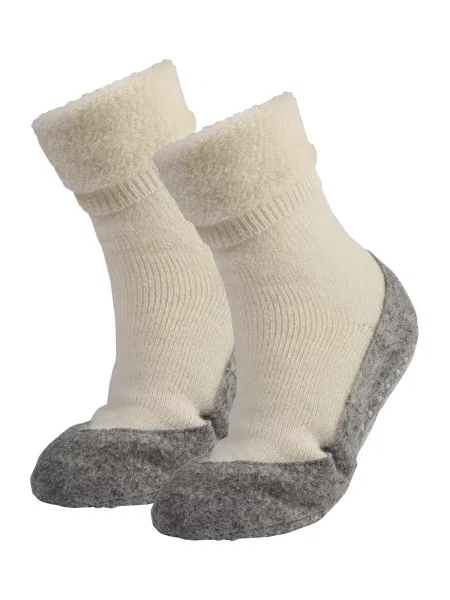 Papuci Din Lână Pentru Femei Falke Cosyshoe alb