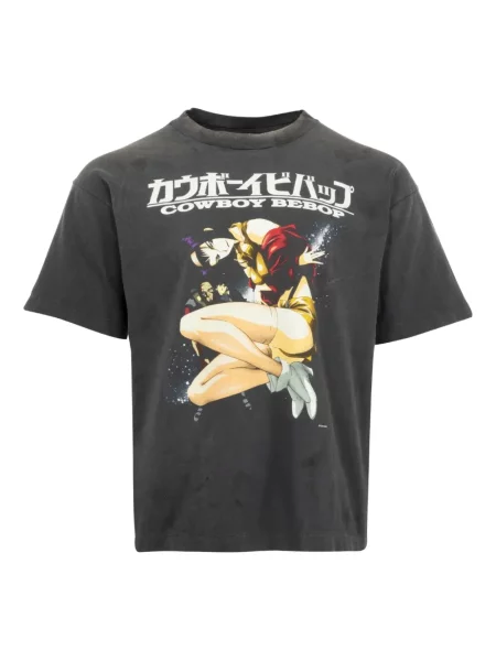 Tricou Saint Mxxxxxx cu imagine cowboy negru