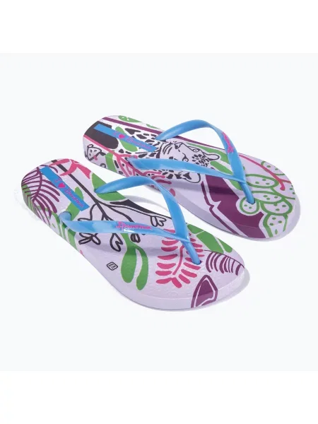 Női flip-flop papucs Ipanema Graffiti III lilac/blue Graffiti III kék