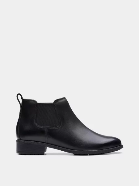 Кожаные ботинки Clarks черные