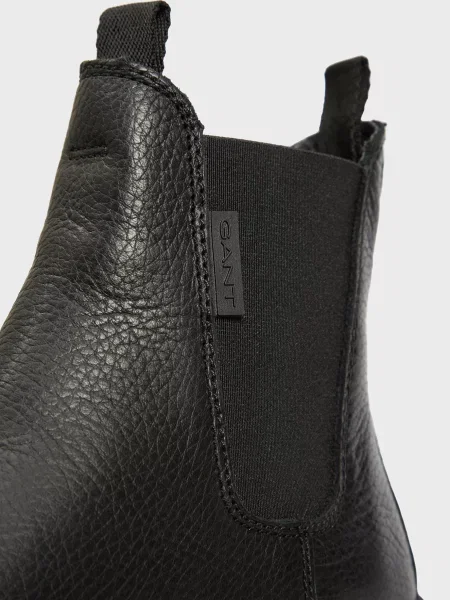 Кожаные ботинки челси Gant черные