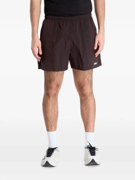 Scurt tricou Adidas alergare cu broderie portocaliu