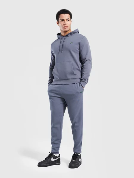 Lacoste Bluza Z Kapturem Dbl Knit Hood Urbain szara