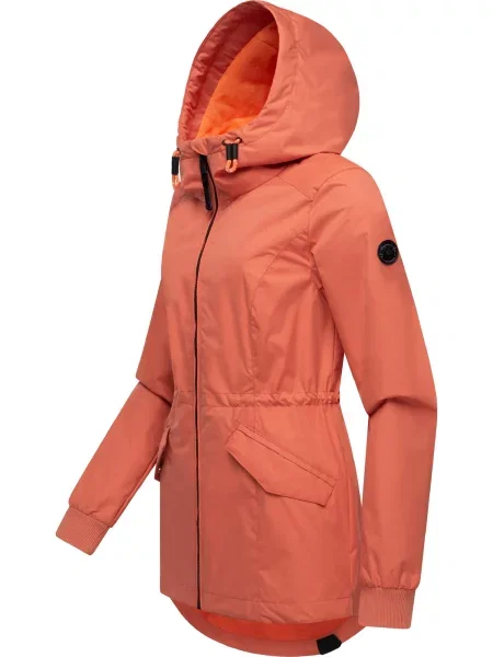 Ragwear Prehodna jakna Dowey A oranžno rdeča črna