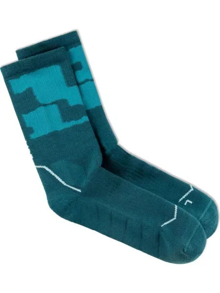 Skarpetki Buff MERINO MW CREW SOCKS TEAL niebieskie