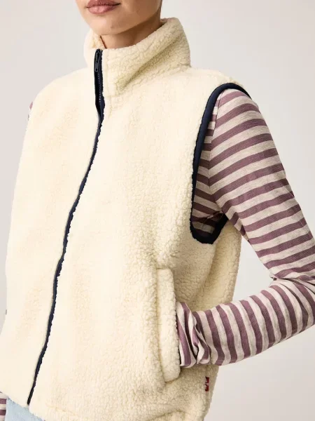 Levi's елек дамски от полар MORRISON SHERPA жълто