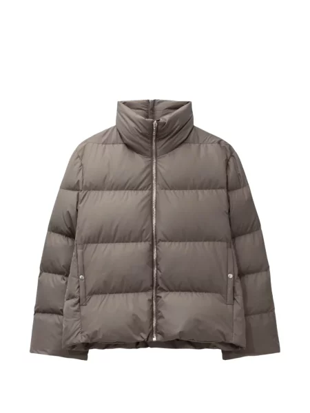 Matlasat geacă cu puf Moncler gri