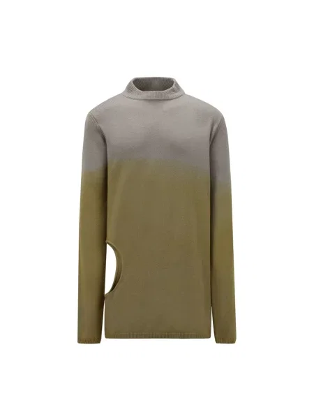 Sweter Moncler z kaszmiru żółty