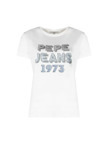 Koszulka Pepe Jeans z logo biała