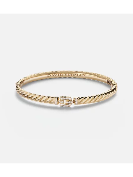 Brăţară David Yurman cu cataramă auriu