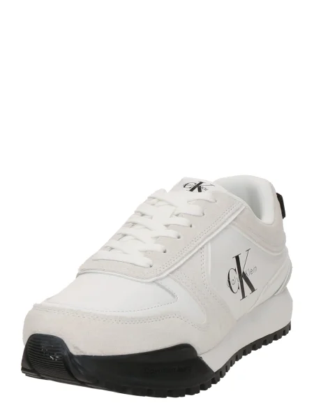 Calvin Klein Jeans Rövid szárú sportcipők TOOTHY RUNNER szürke / fekete piszkosfehér fehér