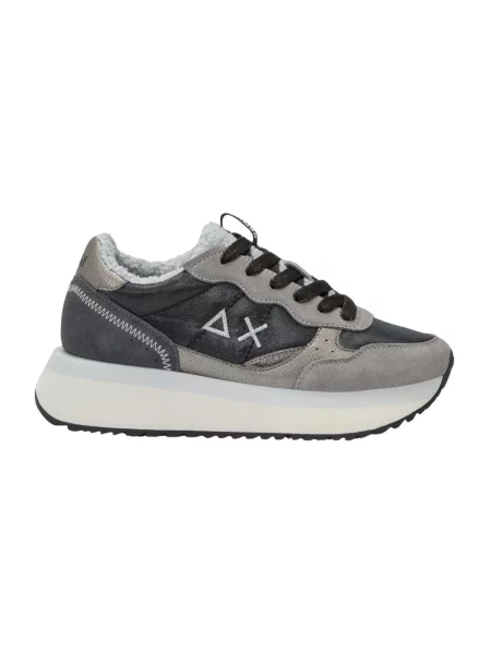 Sneakersy Sun68 z futerkiem typu teddy