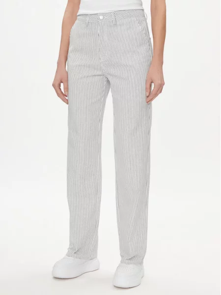ONLY Hlače iz tkanine Merle Wide Leg bela
