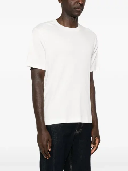 Scurt tricou Eleventy cu decolteu rotund alb