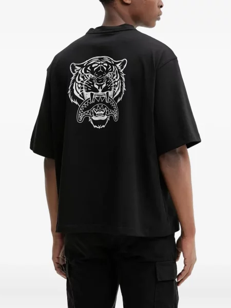 Tricou Sprayground cu dungi de tigru negru
