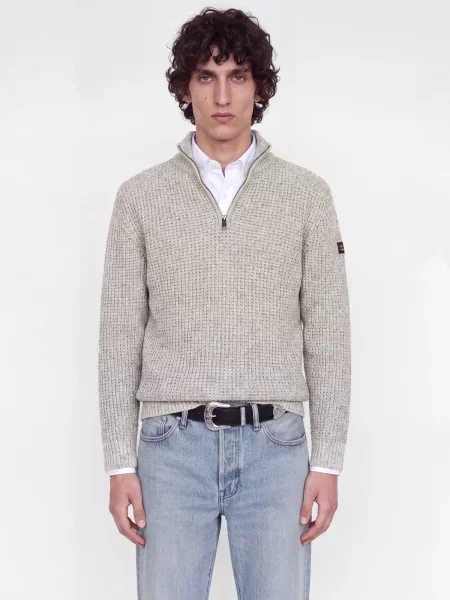 JACK & JONES Pulover JJROOSTER kitt alb