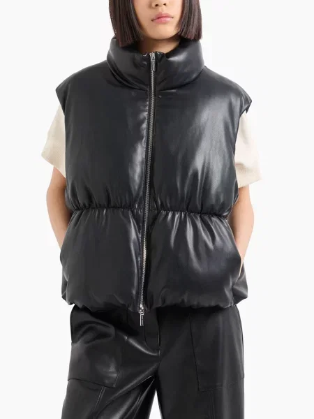 Жилет з утеплювачем Armani Exchange поліуретан чорний